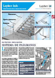 Layher Info 092 - Sistema de pasamanos para escaleras