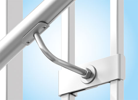 Soporte Layher para pasamanos