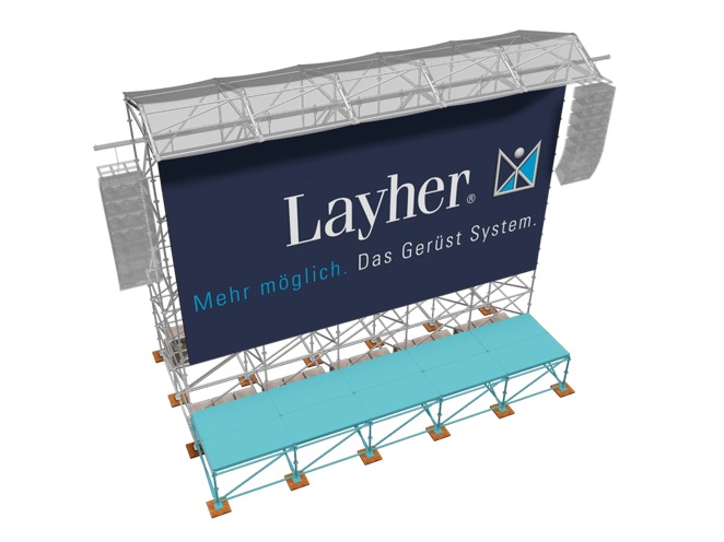 Plataforma videowall Layher