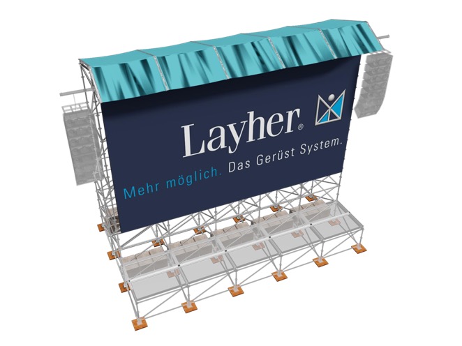 Techo videowall Layher